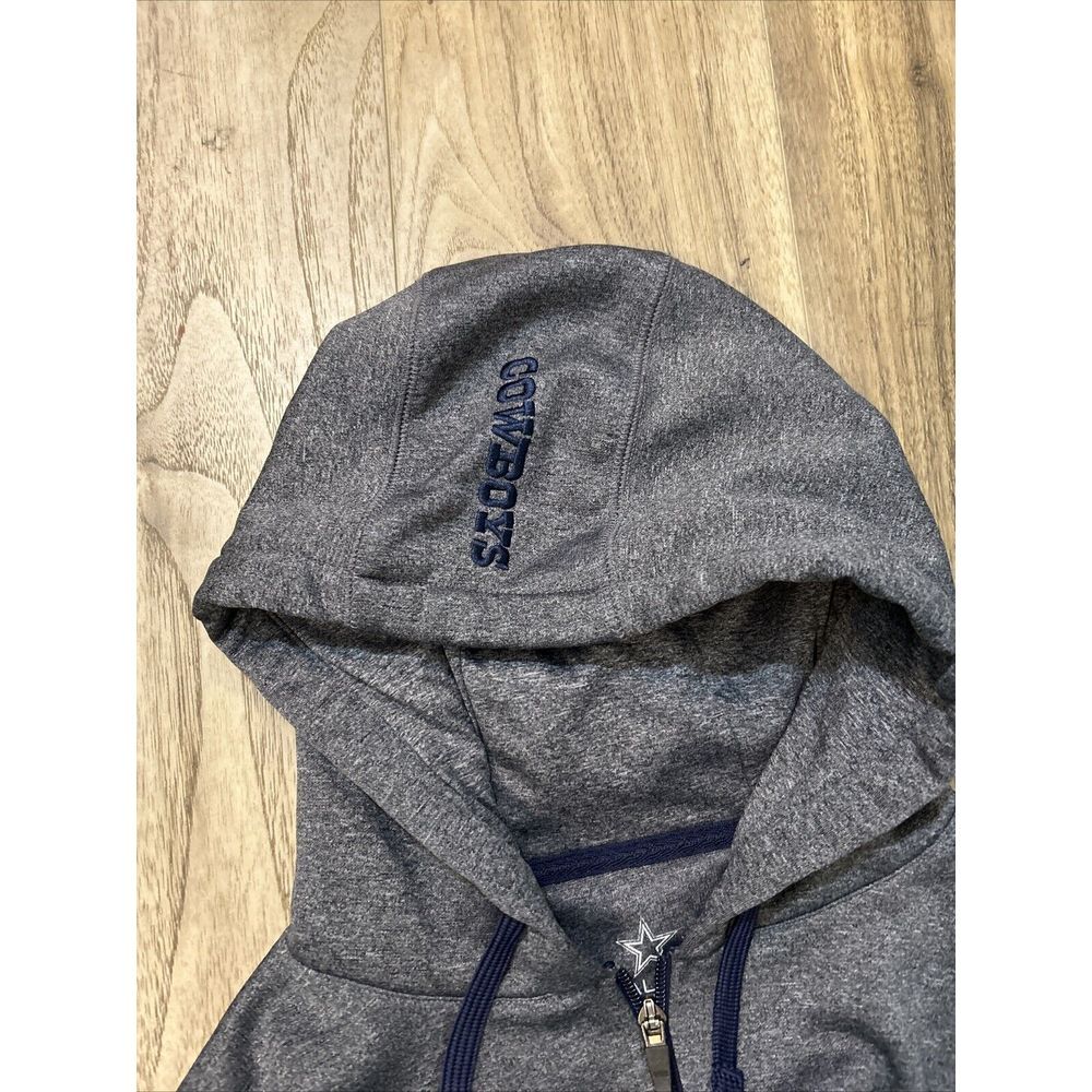 Dallas Cowboys NFL Pro Line Heavy Fleece Lined Blue Hoodie Men's M - Picture 7 of 8